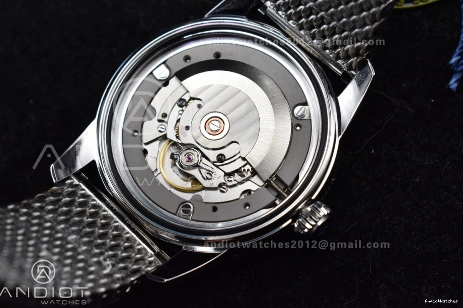 1169 Blue II 42mm Heritage on Bezel SS SuperOcean A Mesh Fashionable Dial Blue Ceramic SS BLSF Bracelet 0811